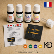 Kit testeur or acide 9K 14K
