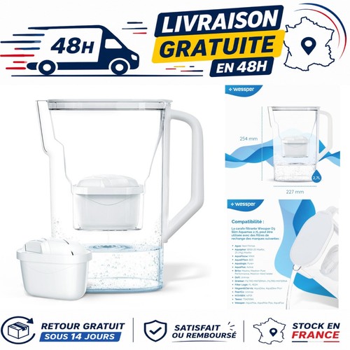 Carafe filtrante wessper 7l - filtrante,