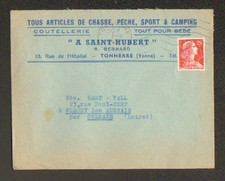 TONNERRE (89) Commerce CHASSE PECHE SPORT CAMPING "A SAINT-HUBERT / R. BESNARD"