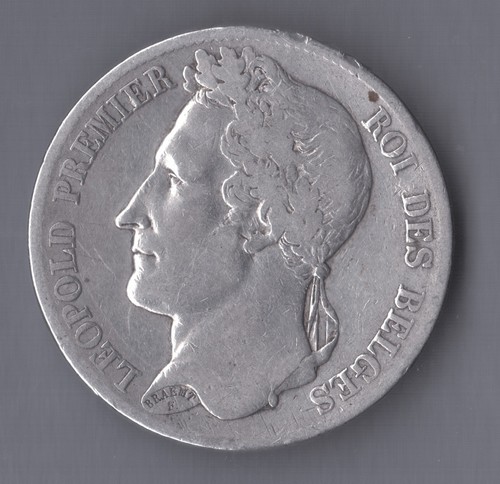 Piece ecu francs leopold - 5,