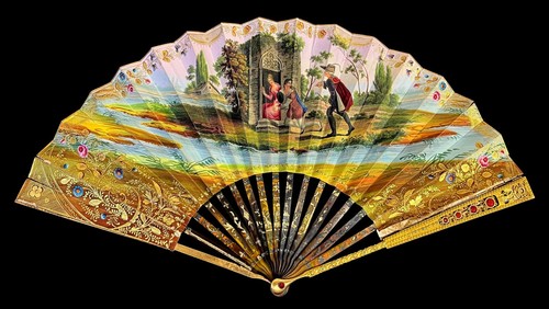 Ancien eventail empire métal - ancien,