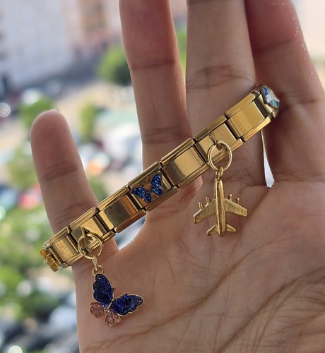 Bracelet italian charms acier - bracelet,