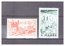 MAROC  .  N °  187 / 188  .  2   VALEURS     .   NEUVES     *  .   SUPERBE .