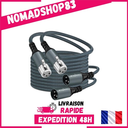 Câble audio xlr mâle - câble,