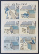Planche n°395 Imagerie Pellerin Epinal Humour La bonne niche chien dog Hund