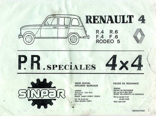 Manuel pièces détachées - , r4
