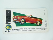 RARE CARTE A COLLECTIONNER COLLECTIBLE CARD CAFE LIDEAL - PANHARD DYNA JUNIOR 