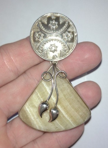 Ancien pendentif argent - ancien, en