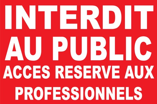 Panneau interdit public - panneau,