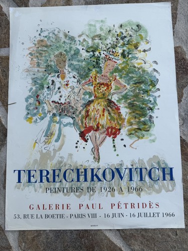 Affiche ancienne terechkovitch - affiche,