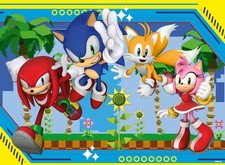 Nouveau Ravensburger Sonic The Hedgehog Puzzle En Bois XXL De 100 Pièces