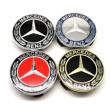 4pcs 75mm pour Mercedes-Benz Enjoliveurs de Moyeu Centre de C E S GLC GLE AMG