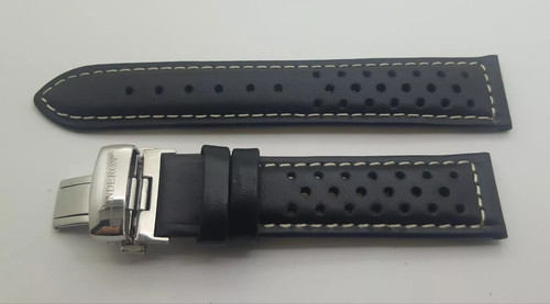 Landeron bracelet cuir noir - en,