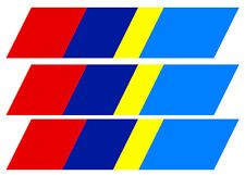 3 X BANDES POUR PEUGEOT 205 SPORT GTI CALANDRE 21cmX4,5cm STICKER AUTO BA224