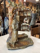 Miroir en plâtre polychrome