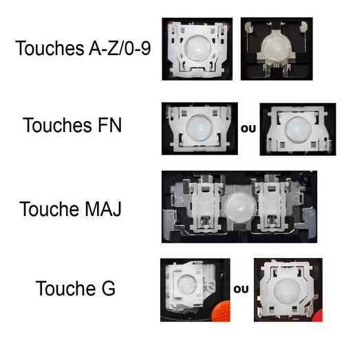 Touche clavier français - clavier,