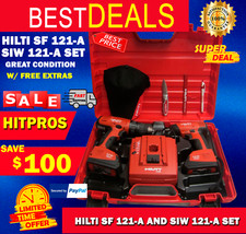 HILTI SF 121-A AND SIW 121-A