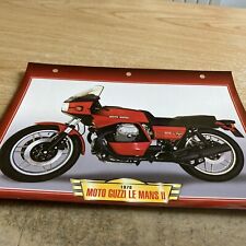 Moto Guzzi 850 Le Mans II 1978 fiche carte moto passion collection Atlas