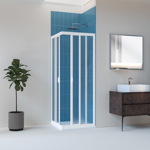 Cabine douche 90x90cm - 90x90cm, pvc
