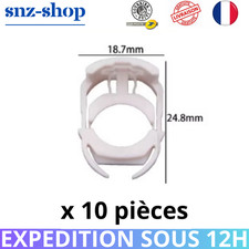 10 Clips fixation raccord