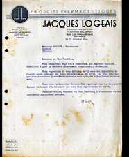 ISSY-LES-MOULINEAUX (92) PRODUITS PHARMACEUTIQUES "Jacques LOGEAIS" Lettre 1941