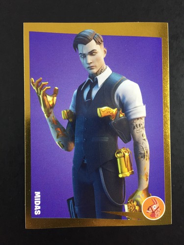 Midas sticker panini fortnite - sticker,