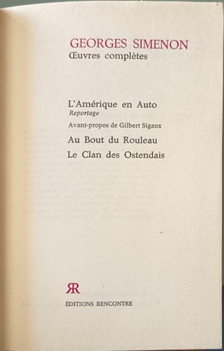 Georges simenon oeuvres - georges,