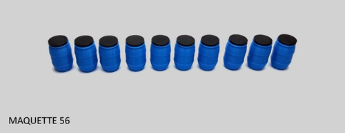 Lot bidons bleus - 1/43, 10