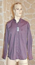 Chemise marron/bordeaux neuve
