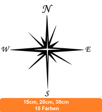 Autocollant boussole étoile