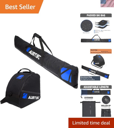 Stylish padded ski bag with - ski,