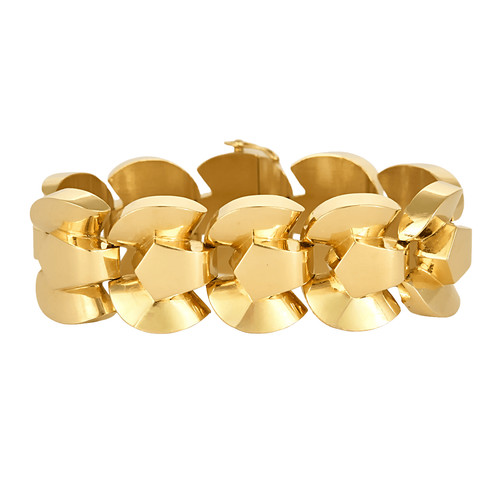 Bracelet tank jaune - bracelet,