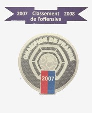 Patch "CHAMPION 2007" Ligue 1 LFP, porté par les joueurs de l'Olympique Lyonnais