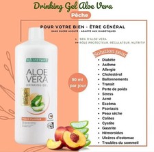 LR Lifetakt Aloe Vera Drinking Gel pêche en pack de1000ml X3  Buvable Confort