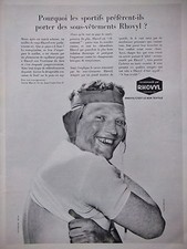 PUBLICITÉ DE PRESSE 1964 SOUS-VÊTEMENTS RHOVYL LE BON TEXTILE - ADVERTISING