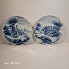 Paire Assiettes Scène Galante