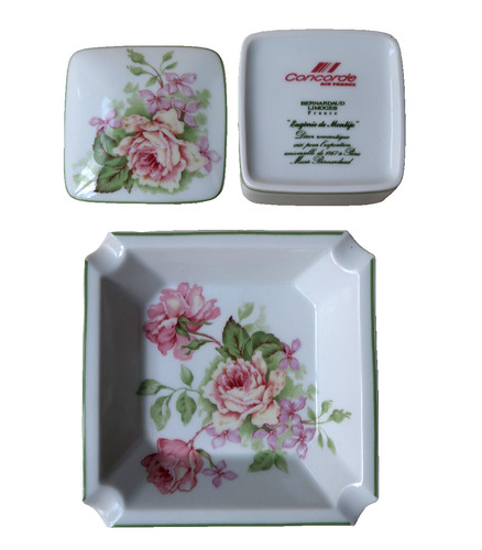 Boite porcelaine cendrier - boite,