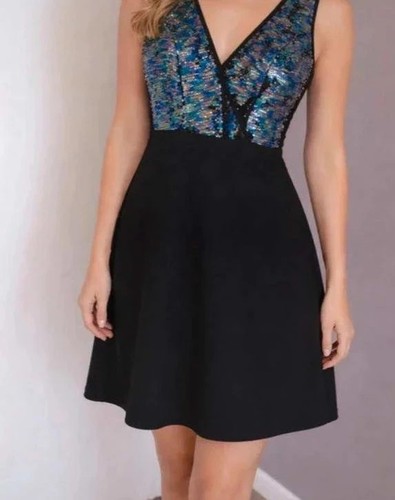 Morgan robe noire sequins - morgan,