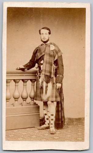 Cdv 1870 homme costume - 1870,