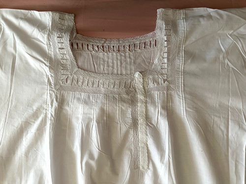 Ancienne chemise nuit coton - chemise,