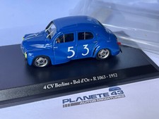 HACHETTE ELIGOR RENAULT 4CV TYPE 1063 BOL D'OR 1952 1:43