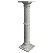 Colonne Tournée En Marbre Blanc Décor Maison Intérieur Extérieur H 100cm