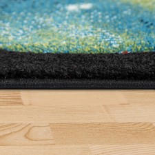 Tapis Pour Enfants Tapis De Jeux Chambre D'Enfant Avec Planètes Étoiles, Noir
