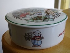 VILLEROY ET BOCH BOITE BONBONNIERE VITRO PORCELAINE MOD FOXWOOD TALES 12 cm