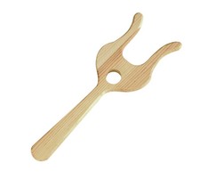 Fourche en bois à deux dents