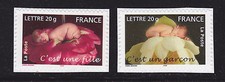 FRANCE AUTOADHESIF N°   54 & 55 ( 3804 & 3805 ) ** MNH, Naissance, TB