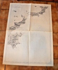 Carte marine ancienne - marine,