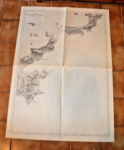 Carte marine ancienne shom - carte,