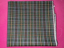 Coupon de tissu ancien pur coton fermière écossais larg 84 cm x H 75  cm C059