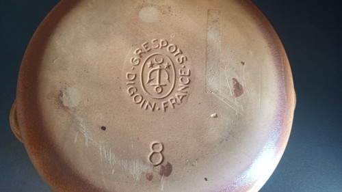 Plat creux grès - grès, digoin